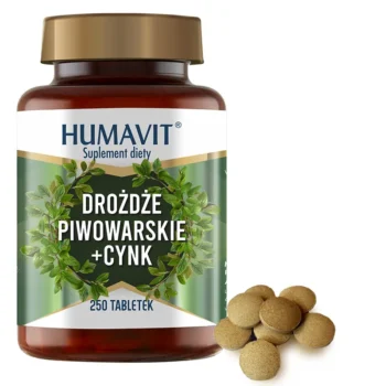 drożdże piwowarskie + cynk 250 tabletek