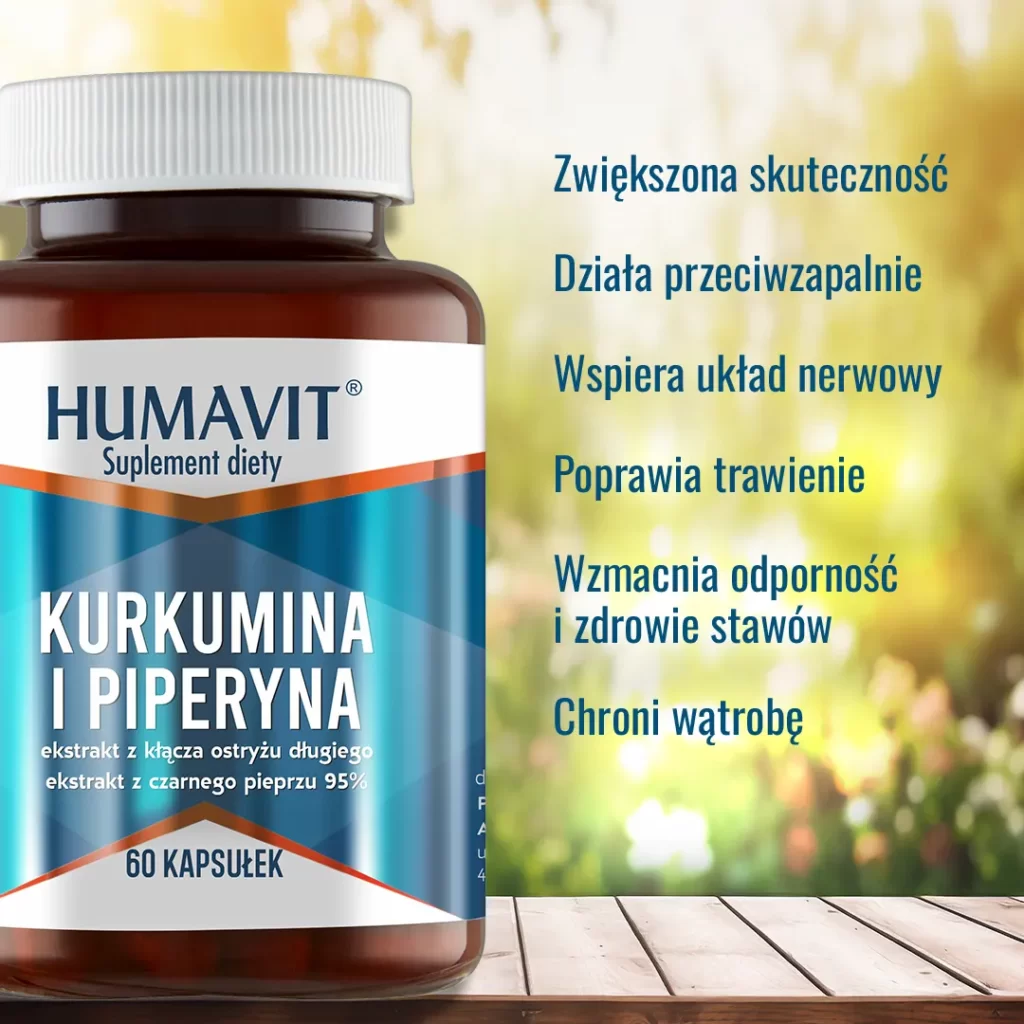 kurkumina i piperyna - kurkumina z piperyną