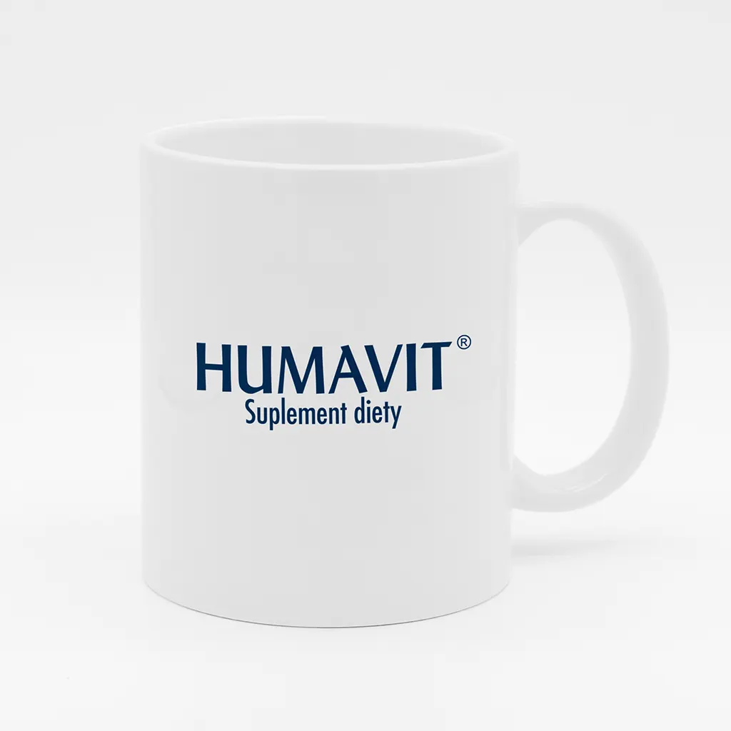 kubek z logo humavit