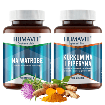 kurkumina piperyna + na wątrobę 2szt
