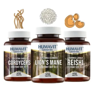 Zestaw grzybów  (3szt za 99zł) LION'S MANE, CORDYCEPS, REISHI