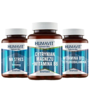 Zestaw – WSPARCIE UKŁADU NERWOWEGO Humavit® (Ashwagandha, magnez, B12)